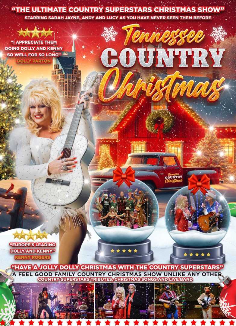 2025 TENNESSEE COUNTRY CHRISTMAS POSTER AND FLYER with pictures smaller