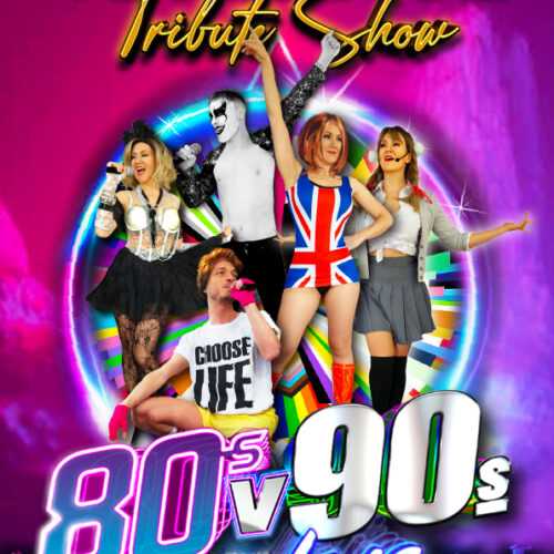 80s and 90s Ulimate Tribute Poster 2025 Front blank